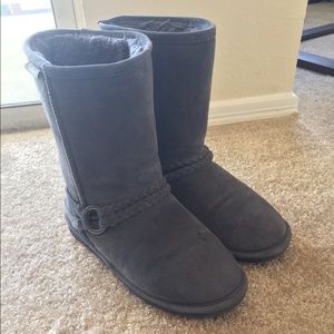 Gray Bearpaw Boots